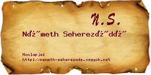 Németh Seherezádé névjegykártya