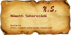 Németh Seherezádé névjegykártya